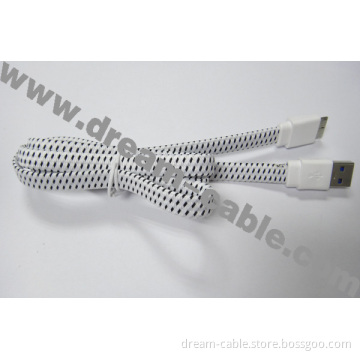 Nylon Fabric USB 3.0 Micro USB Cable for Samsung Note 3